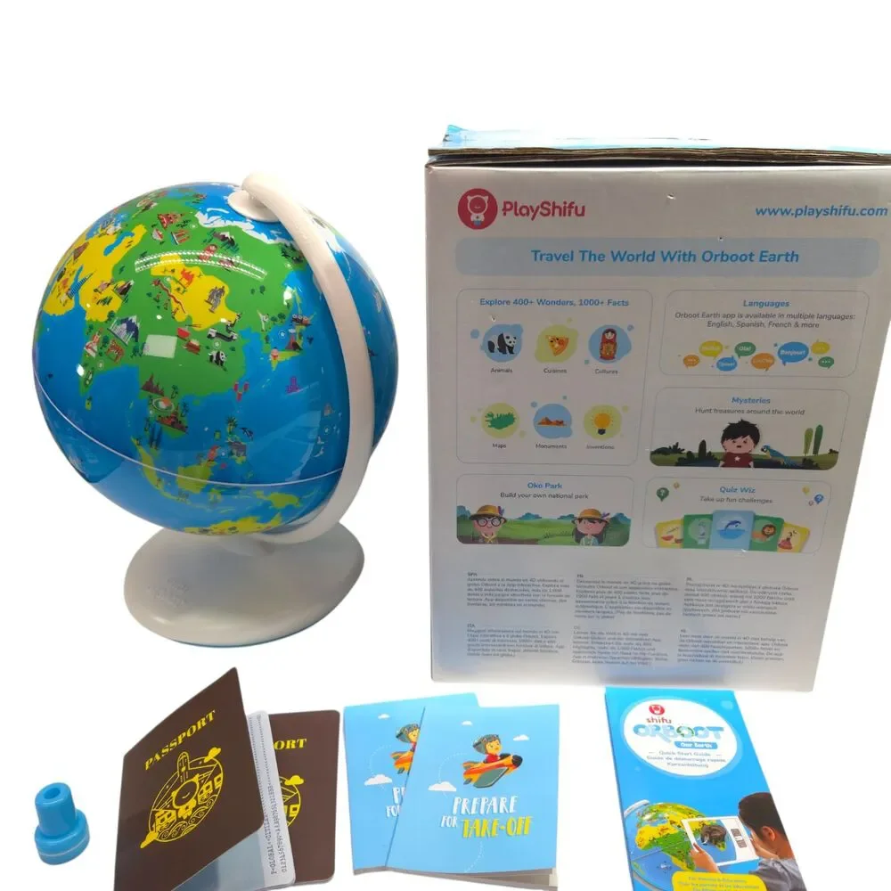 PlayShifu Orboot Earth Interactive AR Globe Educational STEM Learning Toy Box